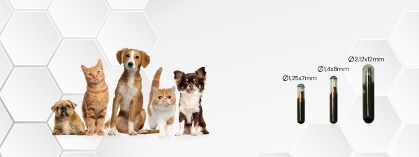 Microchip para identificação animal